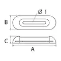 Talamex Magnesium Bolt-On Hull Anodes for Fresh Water 0.35Kg specs