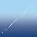 Glomex RA120CR 2.4m (8') VHF Antenna with Chromed Brass Ferrule and 4,5m (15′) Coax Cable