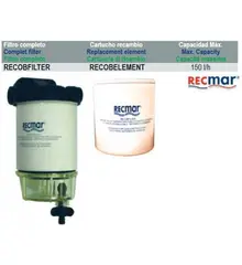 Complete Fuel Filter for Petrol Outboards 150 l/h filters