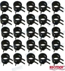 RecMar REC09401-11425BULK Fuel System Hose Clips Pack of 25