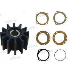 Impeller for pump with belt drive fits Volvo/Crusader/Cummins/Perkins/Onan/Kohler/Westerbeke/Sherwood (835874, 16.80-90131)