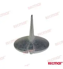 Zinc Trim Tab Anode fits Yamaha 200-300HP (61A-45371-00) front view