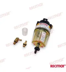Water Seporator Filter for Outboards +70Hp Yamaha: 90794-46905, 90798-1M740, 90798-1M742
