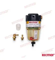 Water Seporator Filter for Outboards +70Hp Yamaha: 90794-46905, 90798-1M740, 90798-1M742