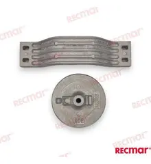 Zinc Trim Tab Anode Kit A fits Yamaha F200C/F225B/F225F/F250D/F300B