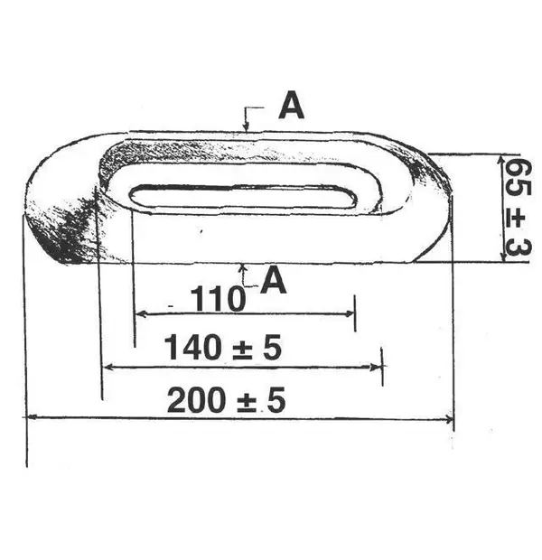 Talamex Magnesium Bolt-On Hull Anodes for Fresh Water 0.35Kg sizes