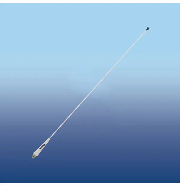 Glomex  RA106GRPPB6135 900mm (35”) VHF Antenna with Glossy Fibreglass Whip, 4,5m (15′) Coax Cable and 4 Way Nylon Ratchet Mount