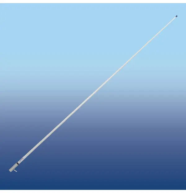 Glomex RA120CR 2.4m (8') VHF Antenna with Chromed Brass Ferrule and 4,5m (15′) Coax Cable