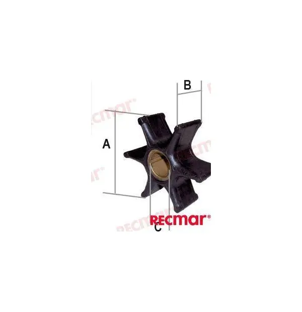 Impeller fits Suzuki DF9.9B, DF15A, DF20AImpeller fits Suzuki DF9.9B, DF15A, DF20A