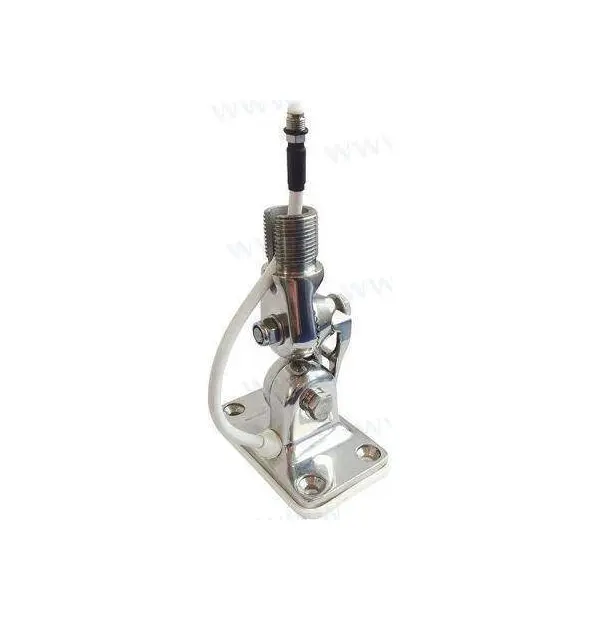 Glomex 4 Way Ratched Mount In Stainless Steel Locking By Clamp Cable Slot Standard Thread 1"X14